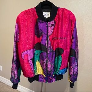 Women’s Vintage Picasso Lightweight Bomber Jacket